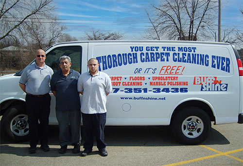 Joe and his carpet cleaning team Lansing MI